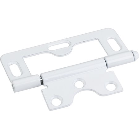 HARDWARE RESOURCES White 3" Loose Pin Non-Mortise Hinge with 3 Slots 9806WH